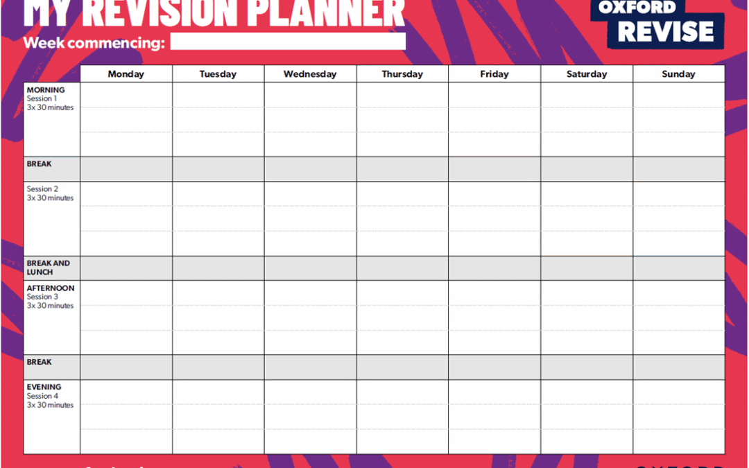 Revision planner