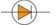 A circle around a triangle pointing to the right. A vertical line in on the apex of the triangle. Connection lines extend to the left and right of the triangle.