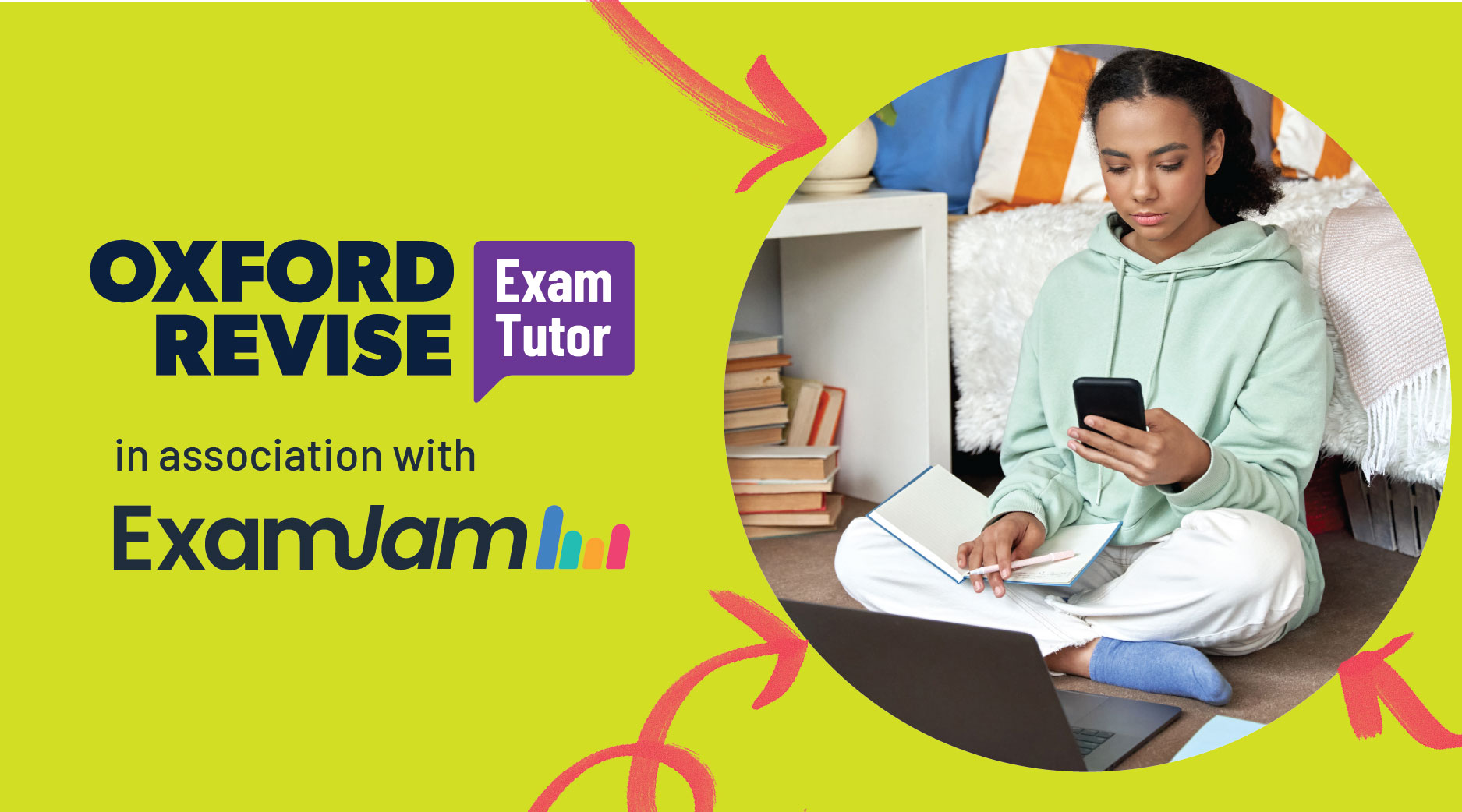 Boy revising